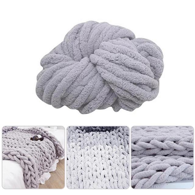 Blanket Yarn For Crocheting Soft Weaving Thread DIY Chenille Wool